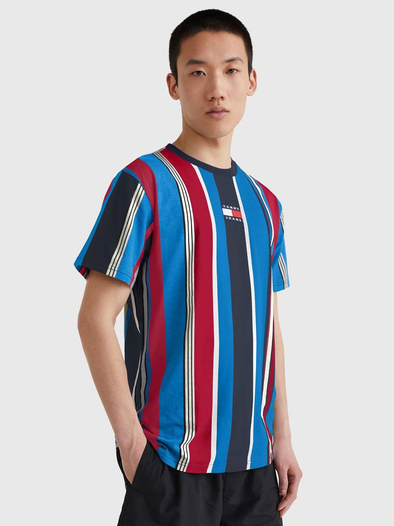 Férfi Tommy Hilfiger Mixed stripe badge Póló Színes | HU 839YXF